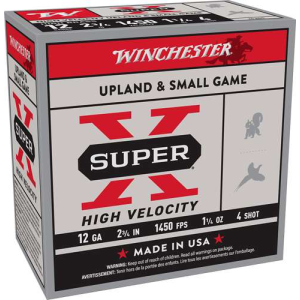 WINCHESTER SUPER-X 12GA 2.75 1450FPS 1-1/4OZ 4 25RD 10BX/CS