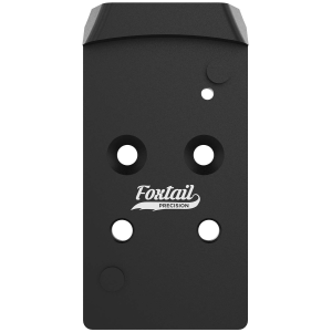 Foxtail Precision 100017 Rear Sight Dovetail Optic Adapter Plate for CZ P10 Black Anodized CZ P10