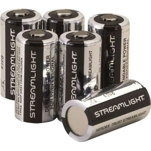 Streamlight 85180 CR123A 3v Lithium 6 Per Pack