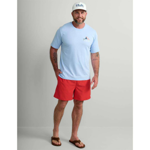 HUK FISH FLAG TEE MAROLINA BLUE SS XL