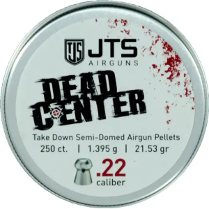 JTS PELLETS DEAD CENTER .22 SEMI-DOMED 21.53 GR. 250CT