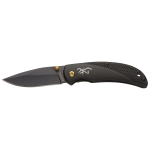 Browning Prism 3 2.88 Black Steel/Black Anodized Aluminum Handle Folding Knife