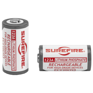 Surefire SFLP123 CR123A 3v Lithium 1550 mAh 2 Pack