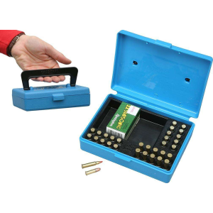 MTM CASE GARD FLIP-TOP BOX SMALL BORE .22LR 130RD BLUE