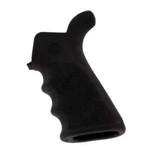Hogue 15020 Rubber Grip Beavertail with Finger Grooves AR-15 Textured Black