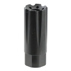 TacFire MZ10209MM Linear 9mm Luger Forward Style Muzzle Brake 1/2-36 tpi Black Nitride Steel