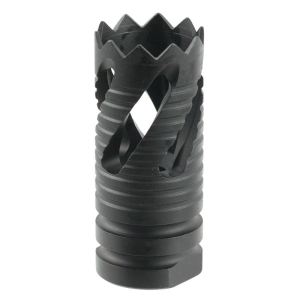 TacFire MZ1021 Thread Crown 223 Rem,5.56x45mm NATO Muzzle Brake 1/2-28 tpi Black Oxide Steel