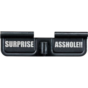 Phase 5 Weapon Systems EPCSURPRISE Ejection Port Door AR-15 Black Parkerized Steel 3.10 Engraved Surprise Asshole!!