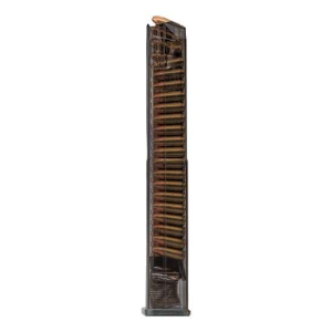 ETS Group SMKGLK1840 Pistol Mags 40rd 9mm Extended For Glock 34 For Glock 17 For Glock 26 For Glock 19 For Glock 45 For Glock 19X For Glock 18 Smoke Polymer
