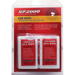 SLIP 2000 60601 Deluxe Lubricated Gun Wipes 20 Per Pack