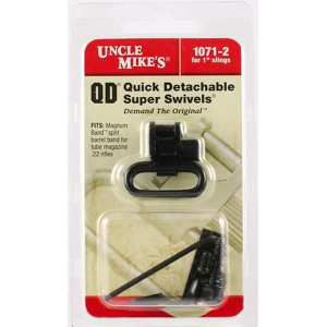 Uncle Mikes 10712 Rifle Swivels QD Super Swivel Magnum Band 1 Quick Detach Black