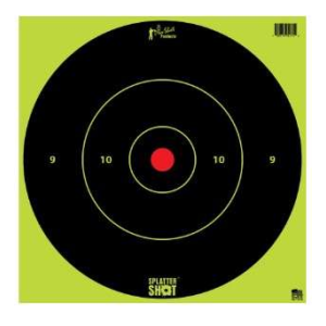 Battle Hawk Armory Pro-Shot 12B-GREEN-TG12PK SplatterShot  Adhesive Paper 12 Bullseye Green Target Paper w/Black Target 12 Per Pack