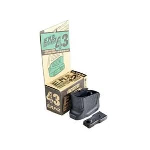 Strike EMPG43B Enhanced Magazine Plate +2 for Glock 43 Black Polymer