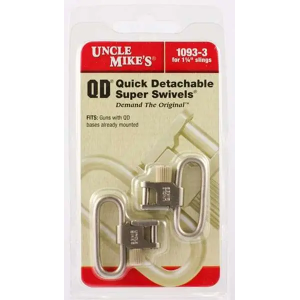 Uncle Mikes 10933 Standard Swivels QD Super Swivel with Tri-Lock 1.25 Nickel