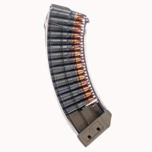 Century MA1119A US Palm  7.62x39mm AK Platform Magazine 30rd Clear w/Flat Dark Earth Base Polymer Detachable
