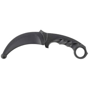 Cold Steel CS-92R49 Trainer Karambit 4 Fixed Plain Rubber Blade Black Synthetic Rubber Handle
