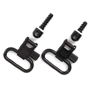 Uncle Mikes 13112 Standard Swivels Wood Screw Type 1 Bolt Black