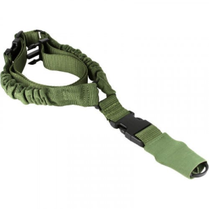 Aim Sports AOPS01G One Point Bungee Sling 1.25 W x 26 L Green Elastic Webbing Rifle