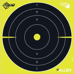 Allen 15213 EZ Aim Splash Bullseye Non-Adhesive Paper Target 8 x 8 25 Per Pack