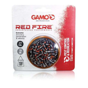 Gamo 632270154 Red Fire  .177 Pellet Lead Jacketed Polymer Tip 150 Per Tin