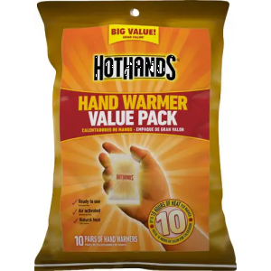 HOTHANDS HAND WARMER VALUE PACK 10 PAIRS PER PACK 10 HOUR