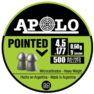 HATSAN APOLO .177 POINTED 9 GRAIN 500 PACK