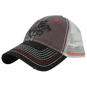 Light Grey/Black Cap Mesh Back w/Winchester Logo Flat Stitched