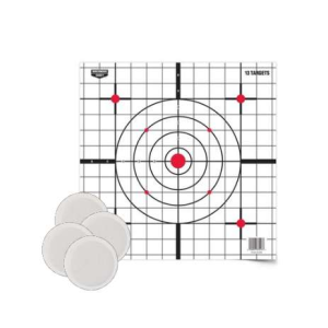 Birchwood Casey BC-37216T EZE-Scorer Thermal Targets Thermal Sight-In Hanging Paper 12 x 12 Black/Red/White