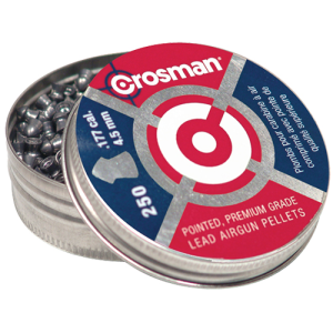 Crosman P177 Pointed Pellets .177 Pellet Lead Pointed Hunting Pellet 250 Per Tin