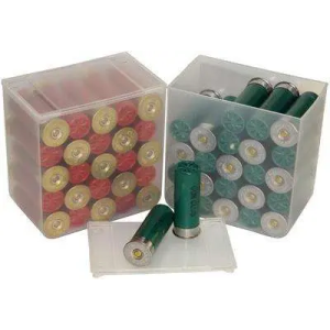 MTM CLEAR COMPACT 12GA SHOTSHELL STORAGE CASE 4PACK