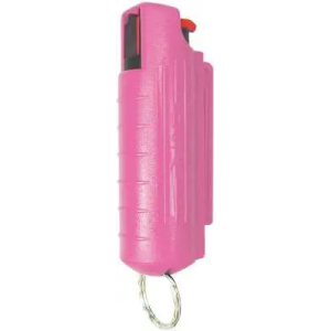 PSP PEPPER SPRAY w/ PINK HARD CASE W/ KEY RING 1/2 OZ.