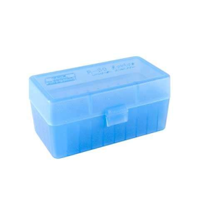 MTM FLIP-TOP BOX RIFLE CARTRIDGE .223 50RD CLR BLUE