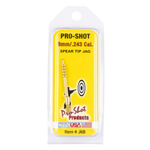 Pro-Shot J6B Spear Tip Benchrest Cleaning Jag 6mm Rem Rifle 8-32 Brass