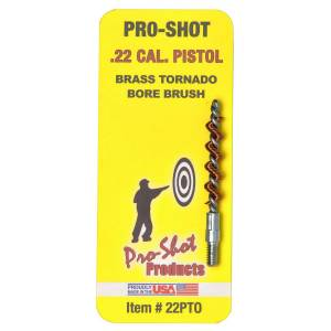Pro-Shot 22PTO Tornado Bore Brush .22 Cal Pistol 8-32 Bronze