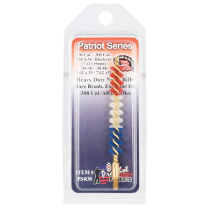 Pro-Shot PSR30 Rifle Bore Brush Patriot .30 Cal Brass Core Nylon Bristle (Red, White, Blue)