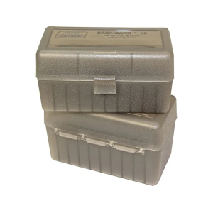 Ammo Box 50 Round Flip Top Clr/Smoke