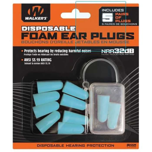 Walkers GWPFP5PKTL Foam Ear Plugs 33 dB Teal 5 Pair