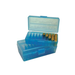 MTM P503824 Case-Gard P-50 Multi-Caliber 50rd Clear Blue