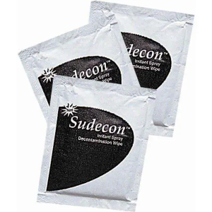 FOX LABS SUDECON DECONTAMINATE TOWELETTE - 100 PER CASE