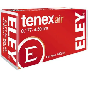 ELEY TENEX AIR PELLETS .177 4.50MM 8.2 GRAINS 450-PACK