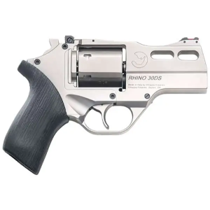 Chiappa Firearms CF340290 Rhino 30SAR 357 Mag 6 Round 3 Nickel-Plated Black Rubber Grip