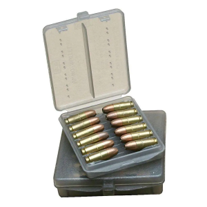 MTM W18941 Handgun Ammo Wallet Pistol 380 ACP 18 Rounds Clear Smoke Polymer