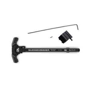 Breek Arms KIT- AR-15 Sledgehammer Gas Blocking Black Charging Handle & CMMG Zeroed .750 Nitride Steel Adjustable Gas Block