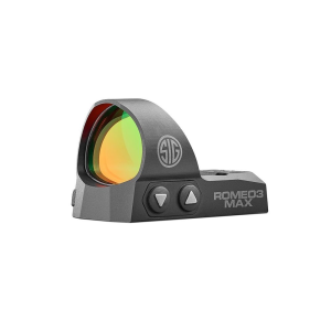 Sig Sauer Electro-Optics Romeo3Max with Picatinny Rail 1x 30mm Obj 6 MOA Red Dot Black CR2032 (1)