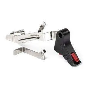 ZEV FFTPROBARSMBR Pro Trigger BAR Kit with Red Safety Compatible with Glock 17, 17L,19, 22, 23, 26, 27, 31-33, 35 Gen 1-4 Flat