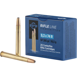 PPU PP9374 Metric Rifle 9.3mmx74R 285 gr Soft Point (SP) 20 Bx/ 10 Cs