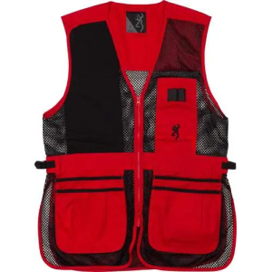 BG MESH SHOOTING VEST R-HAND LARGE BLACK/RED TRIM