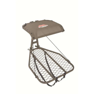 Steel Leveling Hang On w/footrest Includes NEW Safe-Link 35' Safety Line