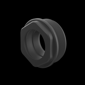 Breek Arms-LOK Hub One for Plan-B Low Profile Suppressor Mount, Titanium Gr 5, 1.3785x24 Thread, Black