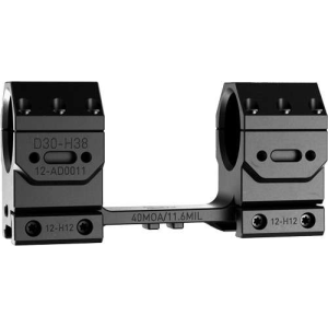 AUDERE SCOPE MOUNT ADVERSUS 30MM 40MOA HIGH BLACK